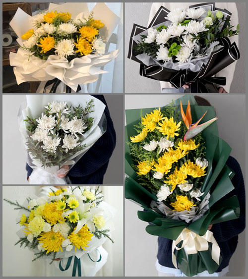 贵州六盘水盘县鸡场坪镇歹马村白事花束代送